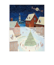 【クリスマス】　包む　レターセット　CL028　ノエルストリート