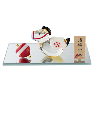 【正月用品】　プリーズ　お馬さんと独楽　ETC05