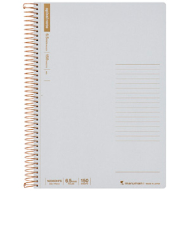 マルマン（maruman）　スパイラルノート　B5　横罫　150枚　N236OHFS－51　ライトグレー