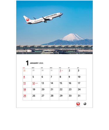 【2026年版・壁掛】　JALブランドコミュニケーション　FLEET（普通判）　4058