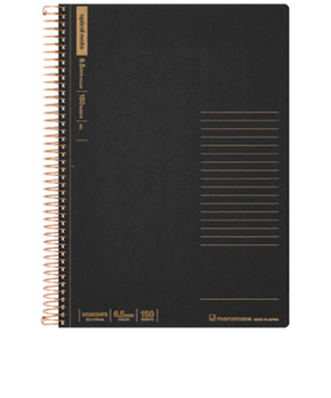 マルマン（maruman）　スパイラルノート　B5　横罫　150枚　N236OHFS－05　ブラック