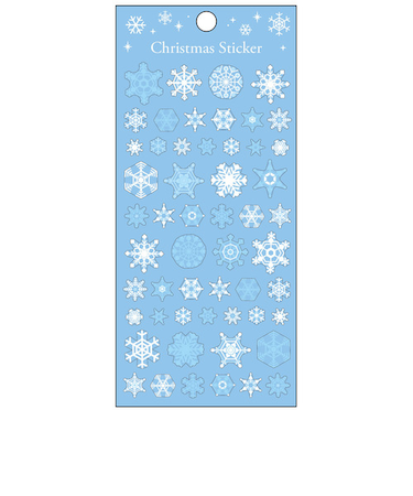 【クリスマス】　S＆C　クリスマスステッカー　スノーフレーク