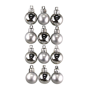 【クリスマス】　30mmボール　C－5325　シルバー　12P