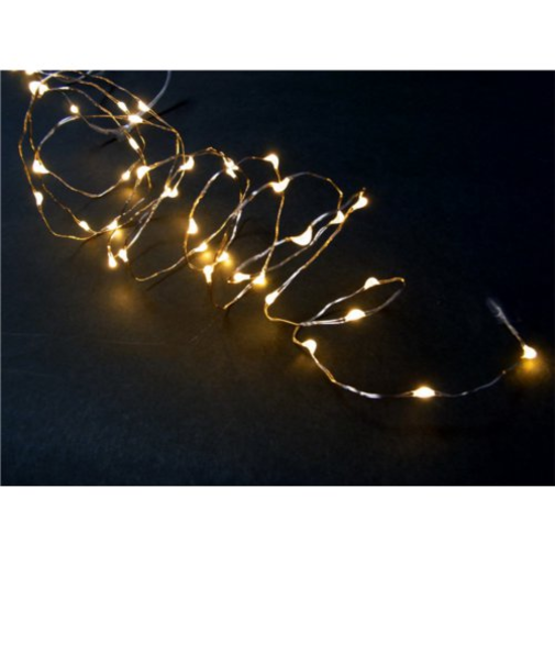 【クリスマス】　LED40球　ジュエリーライト　タイマー付　電球色