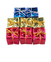 【クリスマス】　クリスマスオーナメント　ギフトボックス　XM－200　マルチカラー