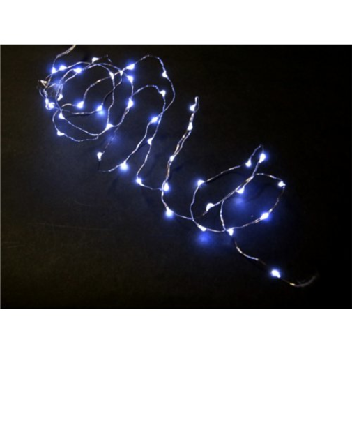 【クリスマス】　LED40球　ジュエリーライト　タイマー付　白