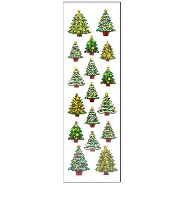 【クリスマス】　オクヤマ　プリズムシール　XJ270　イルミネーションツリー