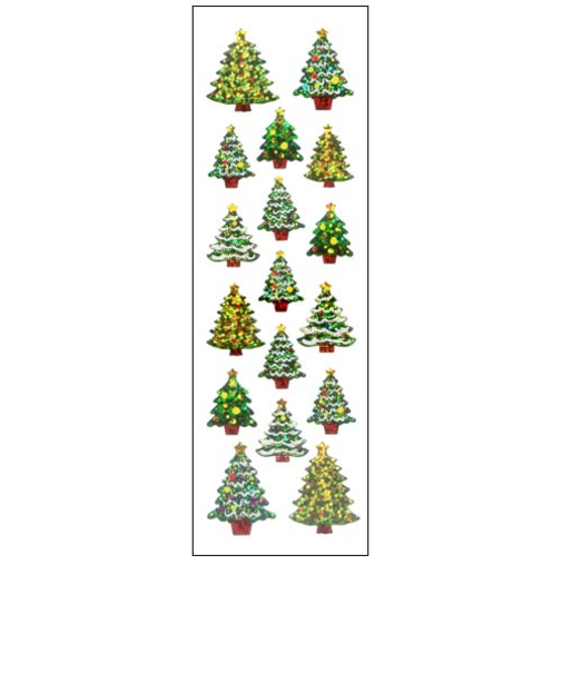 【クリスマス】　オクヤマ　プリズムシール　XJ270　イルミネーションツリー