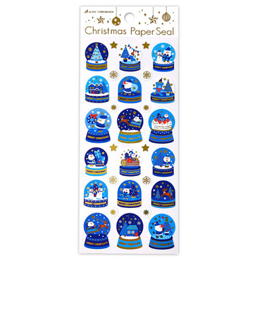 【クリスマス】アクティブコーポレーション　クリスマスペーパーシール　CMS－621