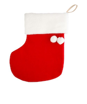 【クリスマス】　包む　くつ下BAG　レッド　CD037