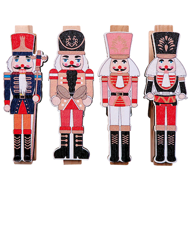 【クリスマス】　インディゴ　XR887　オーナメントクリップ　くるみ割人形