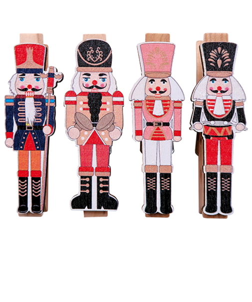 【クリスマス】　インディゴ　XR887　オーナメントクリップ　くるみ割人形