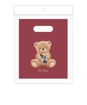 ゼットアンドケイ（Z＆K）　イージーバッグ　S　ベア　レッド　10枚入