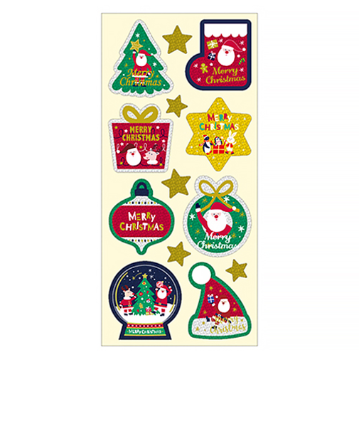 【クリスマス】　ゼットアンドケイ（Z＆K）　ギフトシール　ハッピークリスマス