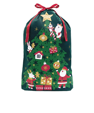 【クリスマス】　ゼットアンドケイ（Z＆K）　ギフトバッグ　クリスマスツリー　グリーン