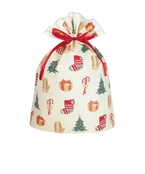 【クリスマス】　インディゴ　XG263　グリーティングバッグ　LL　ハッピークリスマス