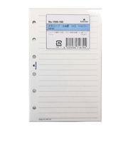 アシュフォード（ASHFORD）　メモリーフ　6mm罫小口シルバー　ミニ6サイズ　1590-100