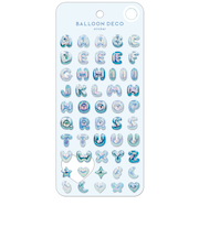 クーリア　バルーンデコステッカー　ブルー