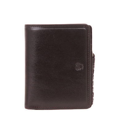 ピーアイディー（PID）　撥水レザー　ミドルウォレット　PAZ1504　チョコ