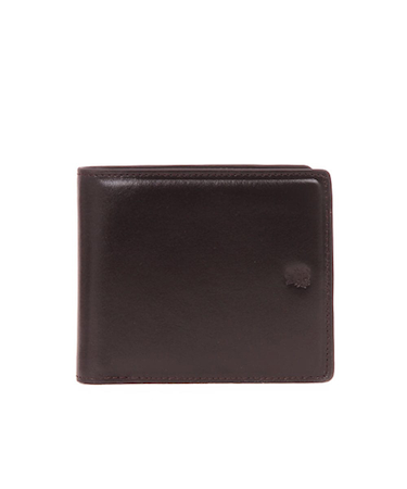 ピーアイディー（PID）　撥水レザー　二つ折り財布　PAZ1503　チョコ