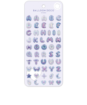 クーリア バルーンデコステッカー パープル