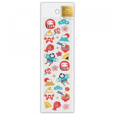 【年賀用品】　エヌビー社　和風シール　ハイカラお正月　2494128