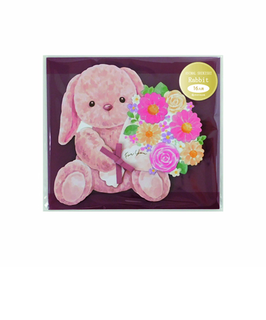 ゼットアンドケイ（Z＆K）　アニマル色紙　ウサギ