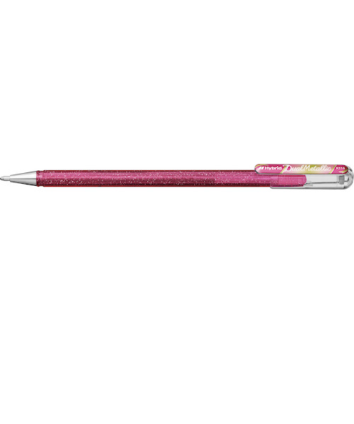 ぺんてる（Pentel）　ハイブリッド　デュアル　メタリック　K110－DMP　ブロッサムピンク