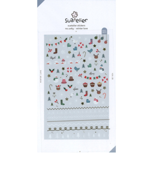 【クリスマス】　S＆Cコーポレーション　スアテリエ　ステッカー　1069　WINTERLOVE