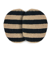 メテックス　イヤーラックス　ボーダー　ベージュ×ネイビー