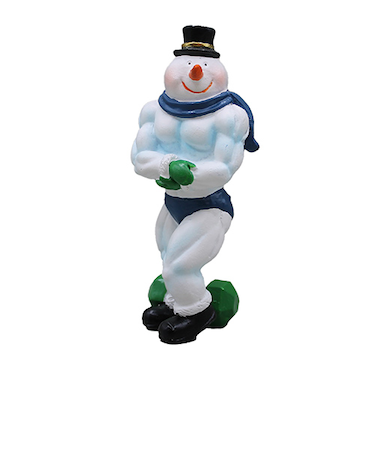 【クリスマス】　東京ローソク　スノーマンマッソー　サイドチェスト　青