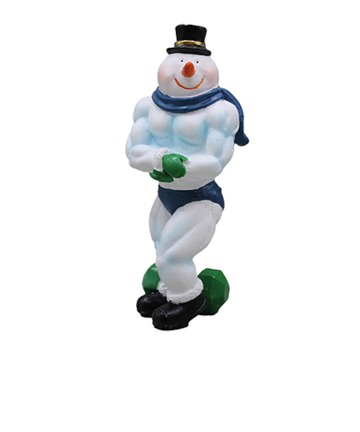 【クリスマス】　東京ローソク　スノーマンマッソー　サイドチェスト　青