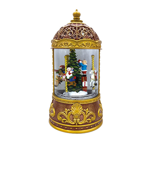 【クリスマス】　東京ローソク　バブルLEDライト　メリーゴーランド