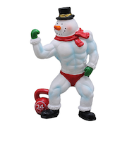 【クリスマス】　東京ローソク　スノーマンマッソー　バイセップス　赤