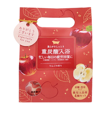 チャーリー　重炭酸バスタブレット　りんごの香り　4個入