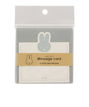 ビーエスエス（BSS）　ミッフィー　メッセージカード　EB469GY　グレー