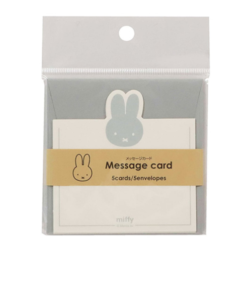 ビーエスエス（BSS）　ミッフィー　メッセージカード　EB469GY　グレー