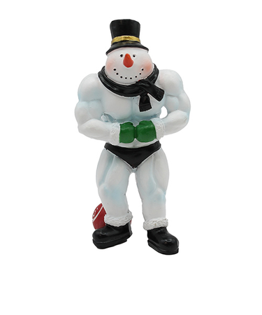 【クリスマス】　東京ローソク　スノーマンマッソー　モストマスキュラー　黒