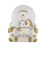 【クリスマス】　東京ローソク　45mm　スーツケース　スノーマン