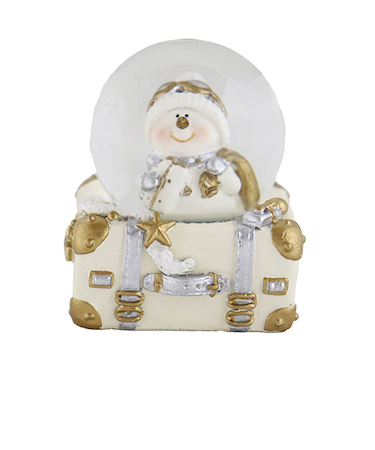 【クリスマス】　東京ローソク　45mm　スーツケース　スノーマン