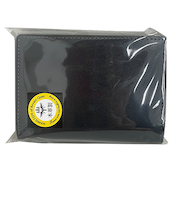 レヴァンクール（Revain　Quer）　ハミルトン　ベラ付き　6面パスケース　HT－4　ブラック×グレー