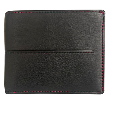 レヴァンクール（Revain　Quer）　ジョーカカーフ　純札入　JK－5　ブラック×ワイン