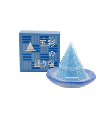 神棚の里　五彩の盛り塩　青色
