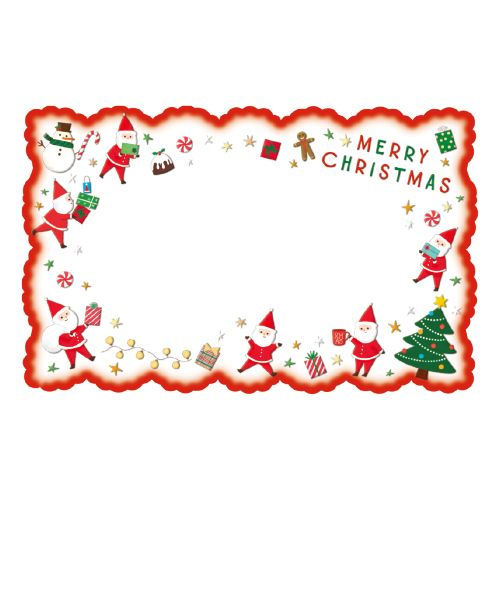 クリスマス】 包む メッセージカード ミニカード H-CC031 ポッピング