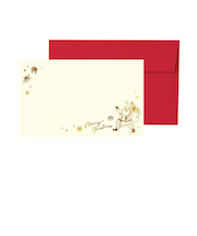 【クリスマス】　包む　メッセージカード　ミニカード　封筒付き　CC032　ギフトサンタ