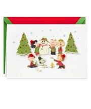 【クリスマス】ホールマーク（Hallmark）　輸入カード　クリスマスカード　シグネチャー　842895　The　Peanuts（R）　Gang　Frosty　