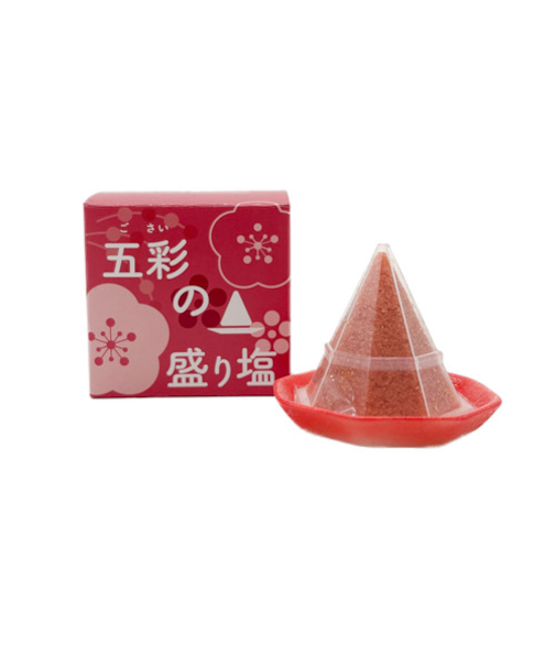 神棚の里　五彩の盛り塩　紅色