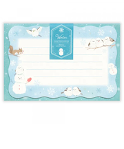 エヌビー社　ミニレター　ウィンター　シマエナガブルー　1682337