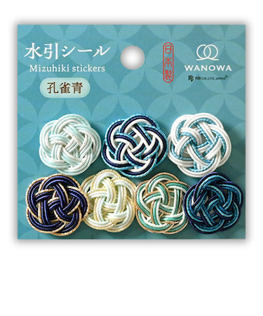 エヌビー社　水引シール　WANOWA　孔雀青　1354153