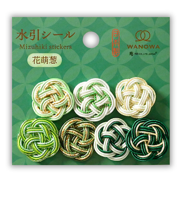 エヌビー社　水引シール　WANOWA　花萌葱　1354152